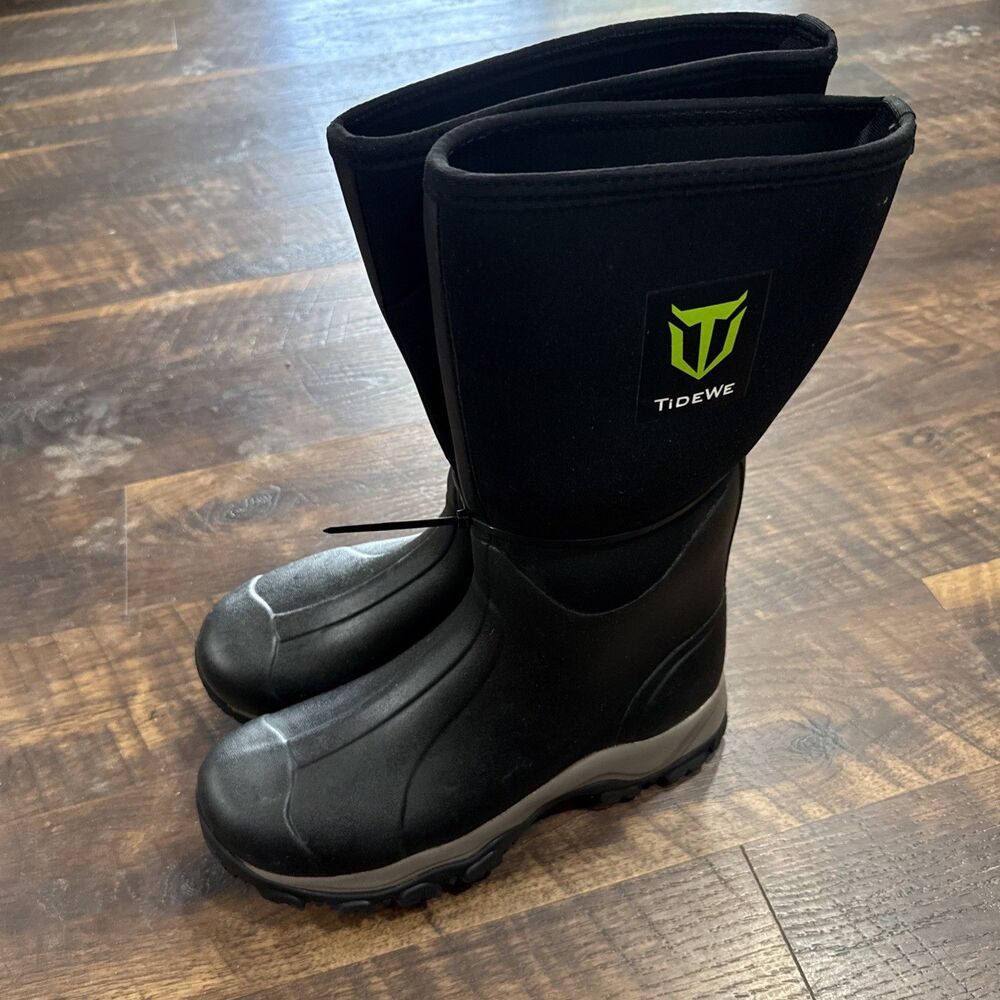 TIDEWE Rubber Neoprene Outdoor Boots 6mm Men Size 13